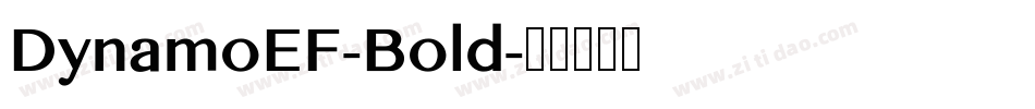 DynamoEF-Bold字体转换