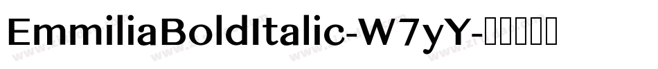 EmmiliaBoldItalic-W7yY字体转换