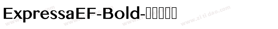 ExpressaEF-Bold字体转换