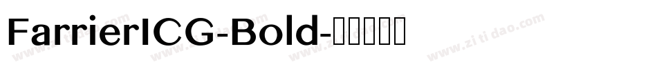 FarrierICG-Bold字体转换