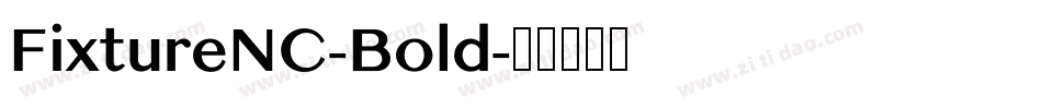 FixtureNC-Bold字体转换