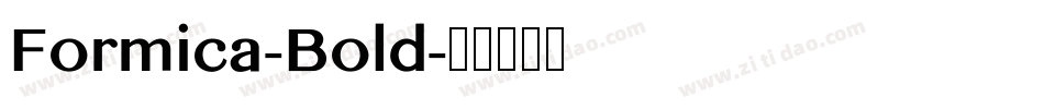 Formica-Bold字体转换