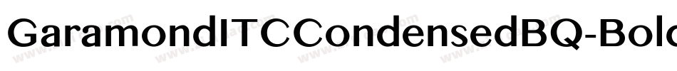 GaramondITCCondensedBQ-Bold字体转换