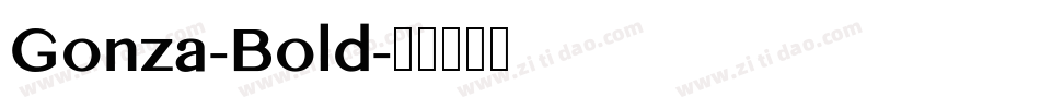 Gonza-Bold字体转换