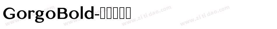GorgoBold字体转换