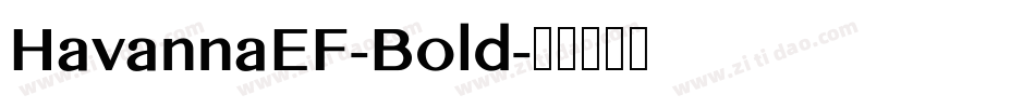 HavannaEF-Bold字体转换