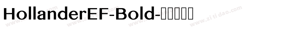 HollanderEF-Bold字体转换
