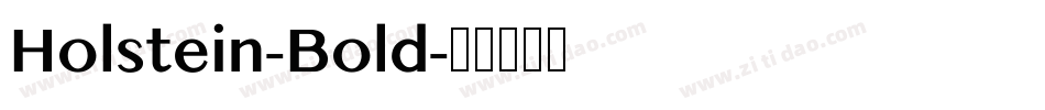 Holstein-Bold字体转换