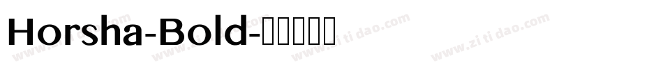 Horsha-Bold字体转换