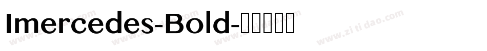 Imercedes-Bold字体转换