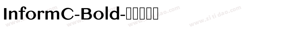InformC-Bold字体转换