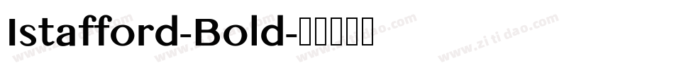Istafford-Bold字体转换