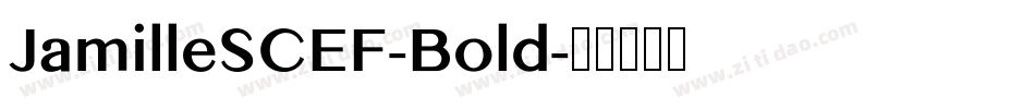 JamilleSCEF-Bold字体转换