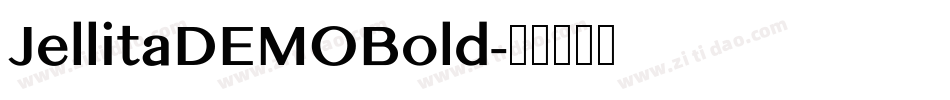 JellitaDEMOBold字体转换
