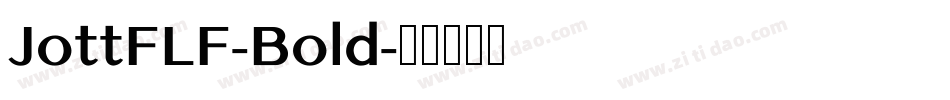 JottFLF-Bold字体转换