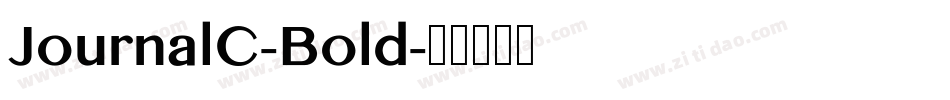 JournalC-Bold字体转换