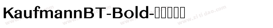 KaufmannBT-Bold字体转换