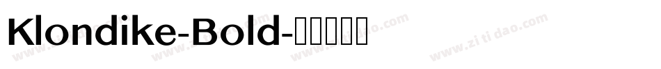 Klondike-Bold字体转换