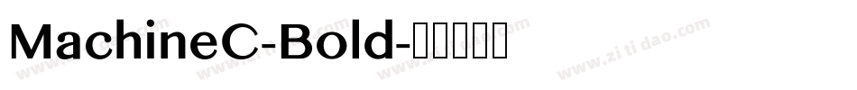 MachineC-Bold字体转换