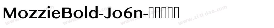 MozzieBold-Jo6n字体转换