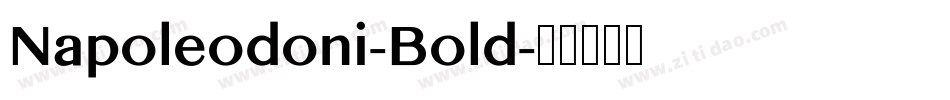 Napoleodoni-Bold字体转换