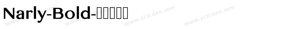 Narly-Bold字体转换