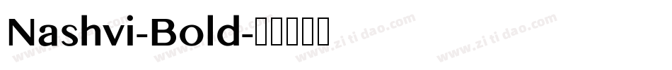 Nashvi-Bold字体转换