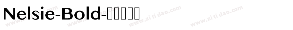 Nelsie-Bold字体转换