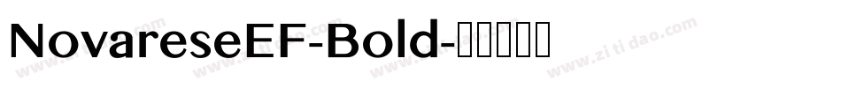 NovareseEF-Bold字体转换