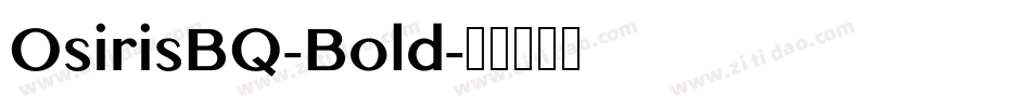 OsirisBQ-Bold字体转换