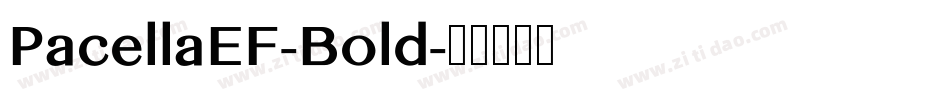 PacellaEF-Bold字体转换