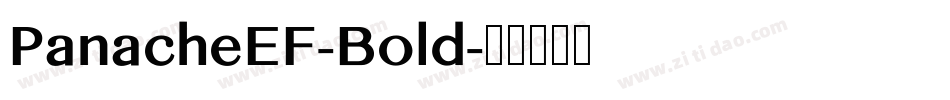 PanacheEF-Bold字体转换