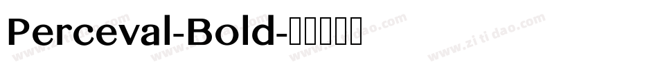 Perceval-Bold字体转换