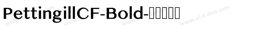 PettingillCF-Bold字体转换