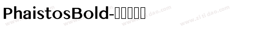 PhaistosBold字体转换
