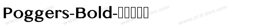 Poggers-Bold字体转换