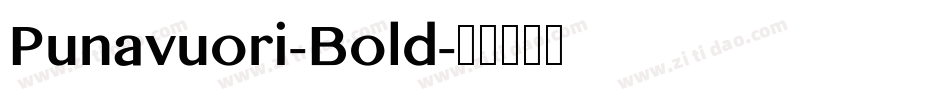 Punavuori-Bold字体转换