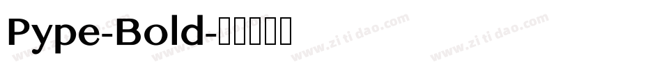 Pype-Bold字体转换