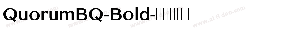 QuorumBQ-Bold字体转换