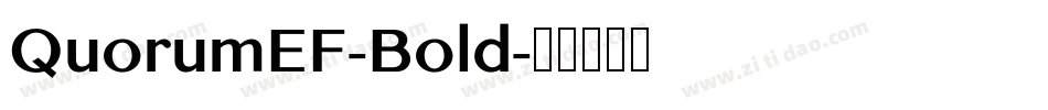 QuorumEF-Bold字体转换