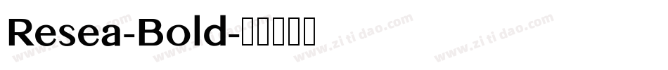 Resea-Bold字体转换