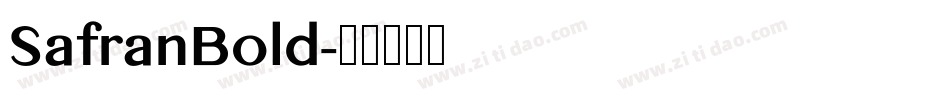 SafranBold字体转换