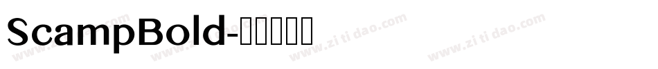 ScampBold字体转换