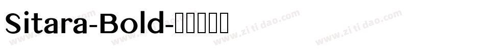 Sitara-Bold字体转换