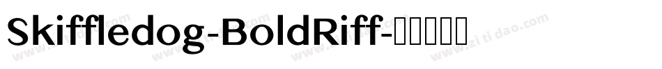 Skiffledog-BoldRiff字体转换