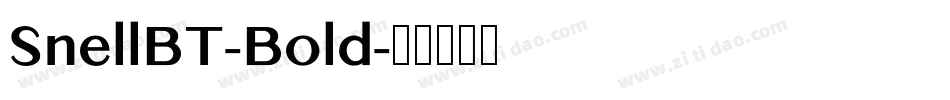 SnellBT-Bold字体转换