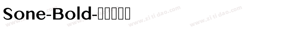 Sone-Bold字体转换