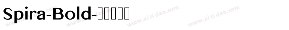 Spira-Bold字体转换
