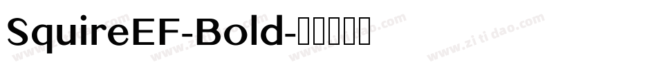 SquireEF-Bold字体转换