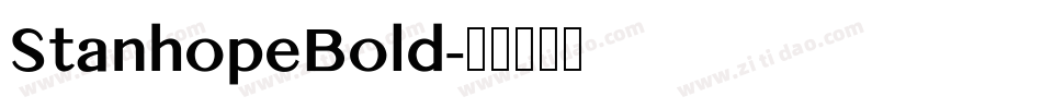 StanhopeBold字体转换